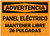 Warning: Electrical Panel Keep Clear Spanish - Label