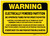 Warning: Electrically Powered Partition - Label