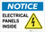 Notice: Electrical Panels Inside With Graphic - Label