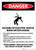 Danger: Hazard of Electric Shock/Burn/Explosion Portrait - Label