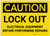 Caution: Lock Out Electrical Equipment Before Performing Repairs - Label