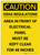 Caution: Electrical Panel Must be Kept Clear for 48 Inches Portrait - Label