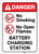 Danger: No Smoking/Open Flames - Battery Charging Station - Label