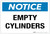 Notice: Empty Cylinders - Label