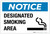 Notice: Designated Smoking Area with Icon - Label