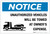 Notice: Unauthorized Vehicles Will Be Towed at Owners Expense with Icon - Label