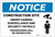 Notice: Construction Site Under Camera Surveillance and Security Patrols - Label