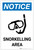 Notice: Snorkeling Area with Icon Portrait - Label