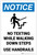 Notice: No Texting While Walking Down Steps - Use Handrails with Icon Portrait - Label