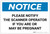 Notice: If Pregnant Notify Scanner Operator if You Are/May be Pregnant - Label