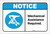 Notice: Mechanical Assistance Required ANSI - Label