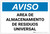 Notice: Universal Waste Storage Area - Spanish - Label