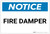 Notice: Fire Damper - Label