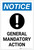 Notice: General Mandatory Action Portrait - Label