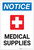 Notice: Medical Supplies Portrait with Health Icon - Label