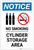 Notice: No Smoking Cylinder Storage Area with Icons - Label