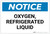 Notice: Oxygen Refrigerated Liquid - Label