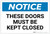 Notice: These Doors Must Be Kept Closed - Label