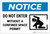 Notice: Do Not Enter Without Confined Space Permit Confined Person Icon Landscape - Label