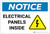 Notice: Electrical Panels Inside with Hazard Icon - Label