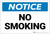 Notice: No Smoking Landscape - Label