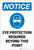 Notice: Eye Protection Required Beyond This Point with Icon Portrait - Label