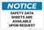 Notice: Safety Data Sheets Are Available Upon Request Landscape - Label