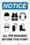 Notice: All PPE Required - Six PPE Icons Portrait - Label
