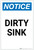 Notice: Dirty Sink Portrait - Label