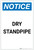 Notice: Dry Standpipe Portrait - Label