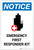 Notice: Emergency First Responder Kit with Icon Portrait - Label
