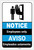 Notice: Employees Only Bilingual Spanish ANSI Portrait - Label