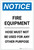 Notice: Fire Equipment Hose Must Not Be Used For Any Other Purpose Portrait - Label