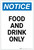 Notice: Food And Drink Only Portrait - Label