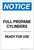 Notice: Full Propane Cylinders Ready for Use Portrait - Label
