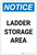 Notice: Ladder Storage Area Portrait - Label
