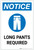 Notice: Long Pants Required with Icon Portrait - Label