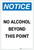 Notice: No Alcohol Beyond This Point Portrait - Label
