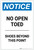 Notice: No Open Toed Shoes Beyond This Point Portrait - Label