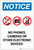 Notice: No Phones, Cameras or Other Electronic Devices Portrait - Label