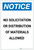 Notice: No Solicitation or Distribution Of Materials Allowed Portrait - Label