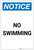 Notice: No Swimming Portrait - Label