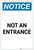 Notice: Not an Entrance Portrait - Label