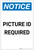 Notice: Picture ID Required Portrait - Label