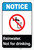 Notice: Rainwater Not For Drinking ANSI with Icon Portrait - Label