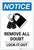 Notice: Remove All Doubt Lock-It-Out with Icon Portrait - Label