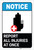 Notice: Report All Injuries At Once ANSI with Icon Portrait - Label