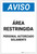 Notice: Restricted Area Authorized Personnel Spanish Portrait - Label