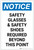 Notice: Safety Glasses Safety Shoes Required Portrait - Label