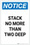 Notice: Stack No More Than Two Deep Portrait - Label